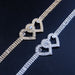 Jewelry WholesaleWholesale full diamond shiny love foot chain JDC-AS-XinS001 Anklets 心饰 %variant_option1% %variant_option2% %variant_option3%  Factory Price JoyasDeChina Joyas De China