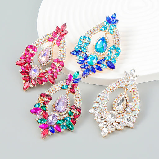 Jewelry WholesaleWholesale Color Rhinestone Alloy Earrings JDC-ES-JL937 Earrings 氿乐 %variant_option1% %variant_option2% %variant_option3%  Factory Price JoyasDeChina Joyas De China