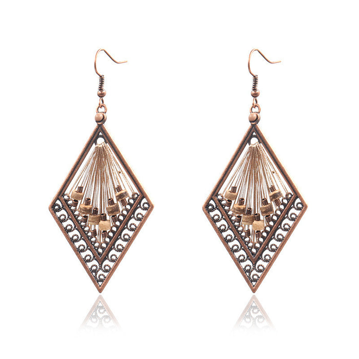 Jewelry WholesaleWholesale vintage teardrop shaped hand-woven Miyuki rice beads series earrings JDC-ES-HH004 Earrings 汉虹 %variant_option1% %variant_option2% %variant_option3%  Factory Price JoyasDeChina Joyas De China