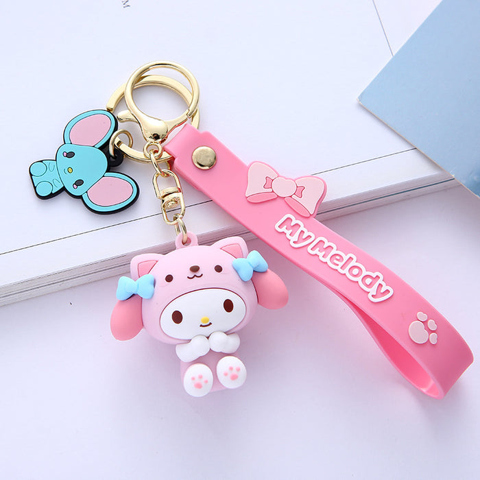 Wholesale Keychain Silicone Cute Cartoon Keychain MOQ≥2 (S) JDC-KC-ARui005