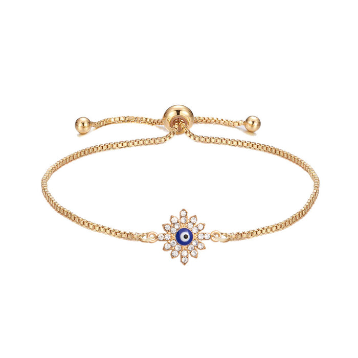 Wholesale Bracelet Alloy Evil Eye Lucky Guardian Adjustable Bracelet MOQ≥2 JDC-BT-XiaoM001