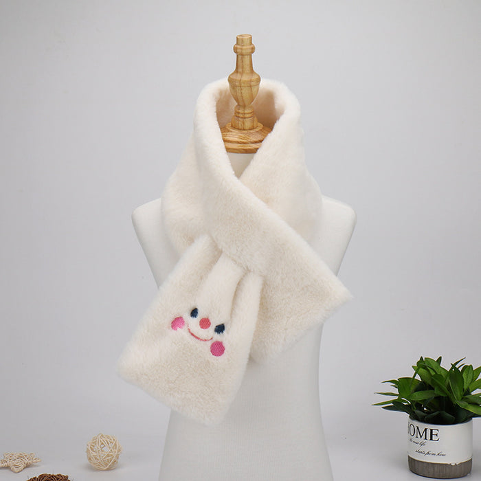 Wholesale Embroidered Cartoon Bear Plush Scarf JDC-SF-Liangm003