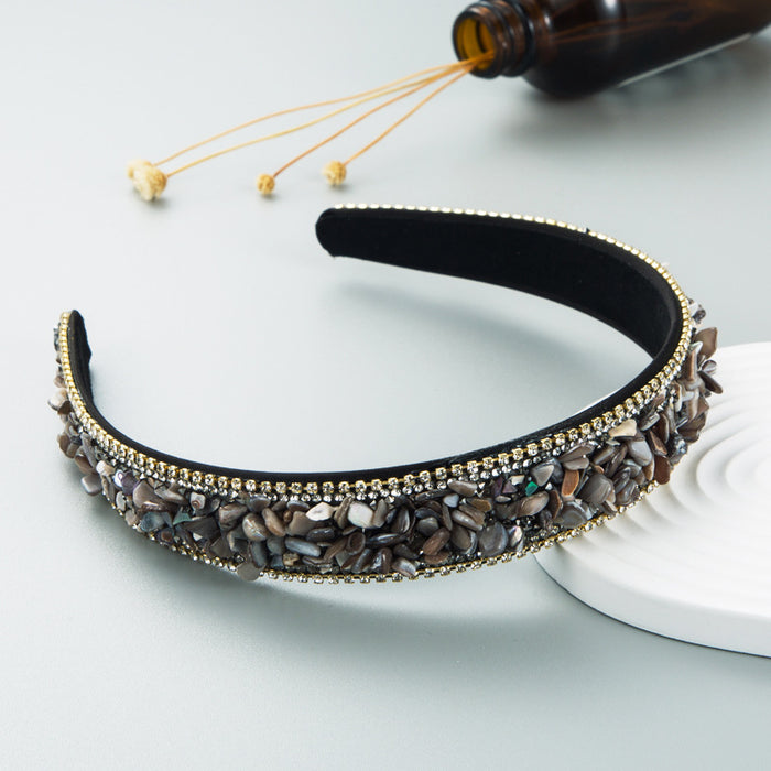 Jewelry WholesaleWholesale dazzling colorful stone headband JDC-HD-hemin014 Headband 和鸣 %variant_option1% %variant_option2% %variant_option3%  Factory Price JoyasDeChina Joyas De China