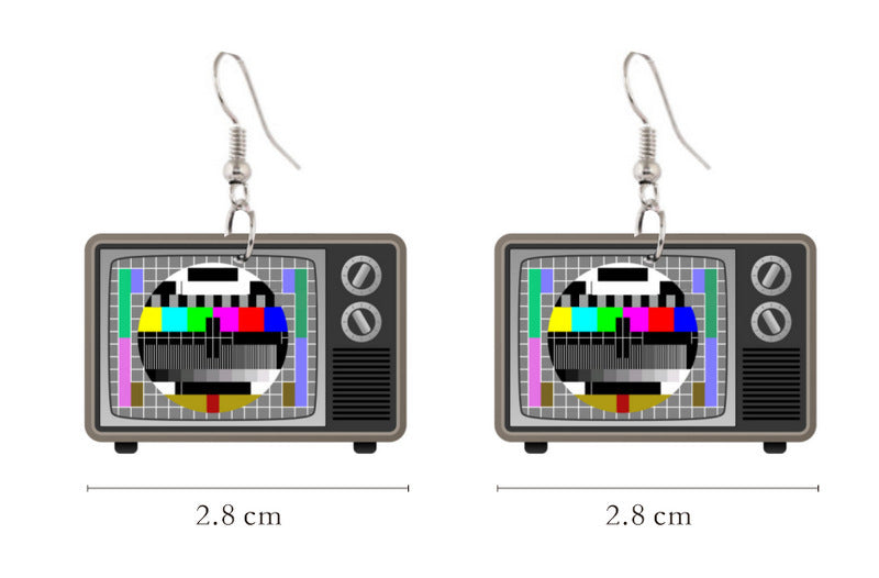 Wholesale Retro Style TV Acrylic Earrings MOQ≥2 JDC-ES-Fusu006