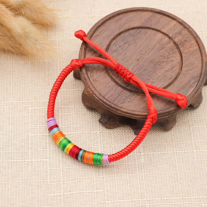 Wholesale Multicolored Rope Braided Adjustable Bracelet MOQ≥2 JDC-BT-GeEr005