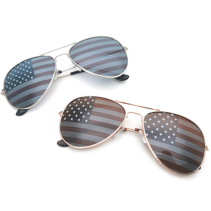 Wholesale 4th of July Independence Day Flag Sunglasses Gift Flag Glasses JDC-SG-ZhuoW001