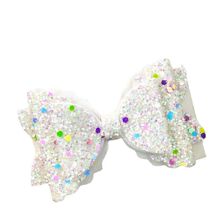 Jewelry WholesaleWholesale Three Layer Sequin Bow Girl Baby Child Hair Clip JDC-HC-Junm001 Hair Clips 俊明 %variant_option1% %variant_option2% %variant_option3%  Factory Price JoyasDeChina Joyas De China