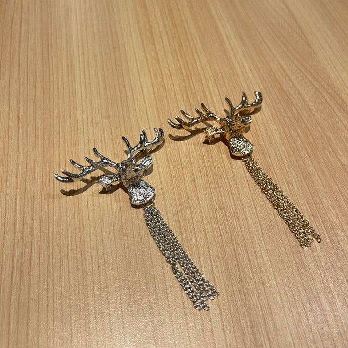 Wholesale Brooch Alloy Christmas Tassel Elk Head JDC-BC-ZhuiX002