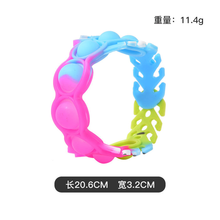 Jewelry WholesaleWholesale blue silicone multifunctional bracelet JDC-FT-Bais006 fidgets toy 百思 %variant_option1% %variant_option2% %variant_option3%  Factory Price JoyasDeChina Joyas De China