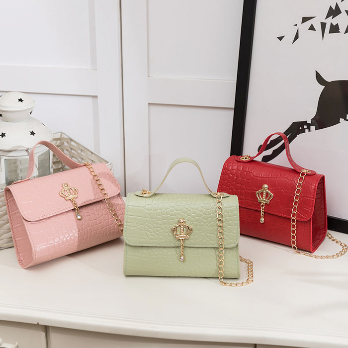 Wholesale crocodile pattern small square bag fresh messenger bag JDC-HB-ShiC002