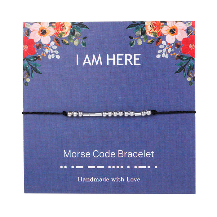 Wholesale Morse Code Couple Bracelet JDC-BT-JiuL014