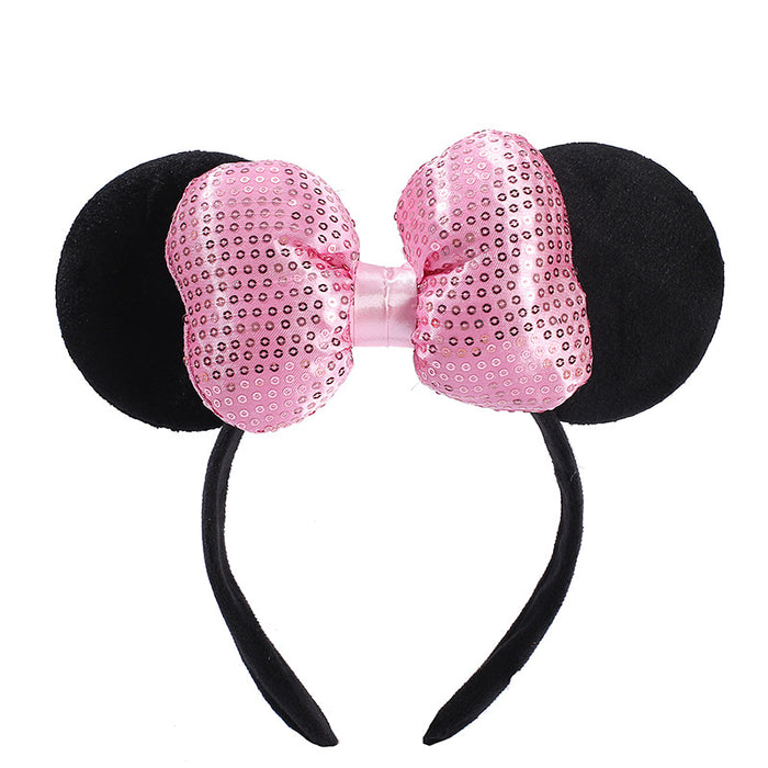 Wholesale Party Headband Cartoon Bow DY Black Ear Paradise (M) MOQ≥3 JDC-HD-Hanshie002