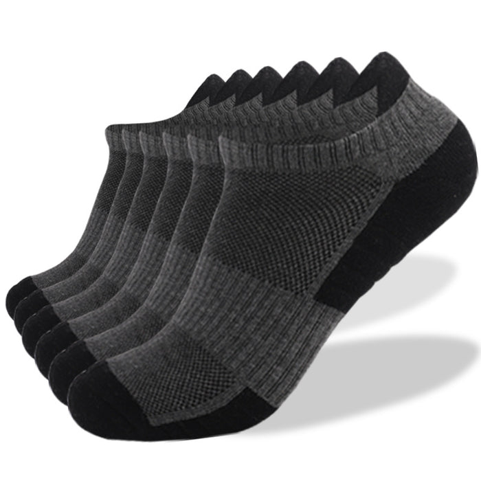 Wholesale running socks non-slip combed cotton socks sweat-absorbing breathable sports JDC-SK-LZL058