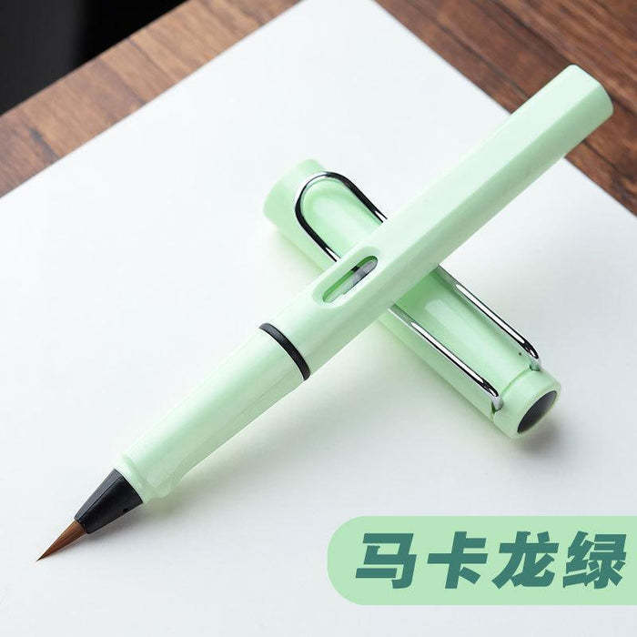 Wholesale Portable Ink Sac Plastic Nylon Hair Brush Pen JDC-PEN-Yongx006