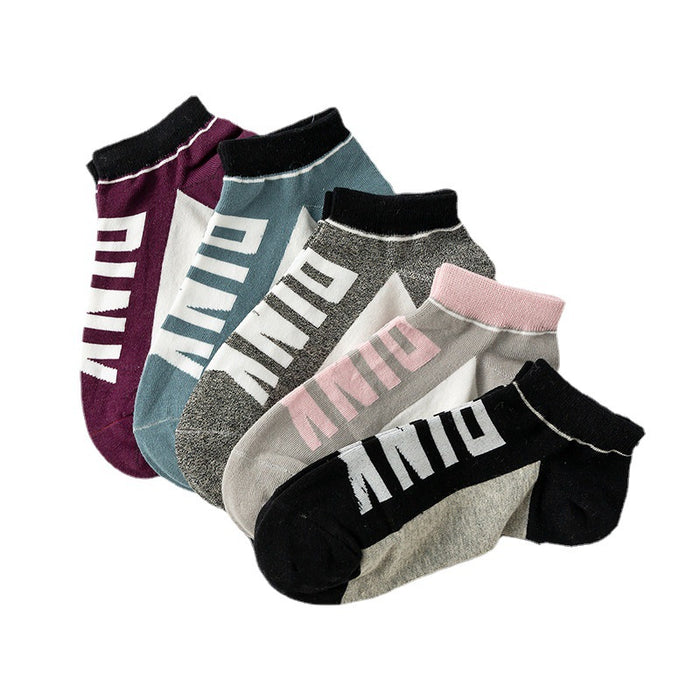 Wholesale Sock Cotton Sweat-absorbent Boat Socks Thin 10 pairs/set JDC-SK-XuanYue001