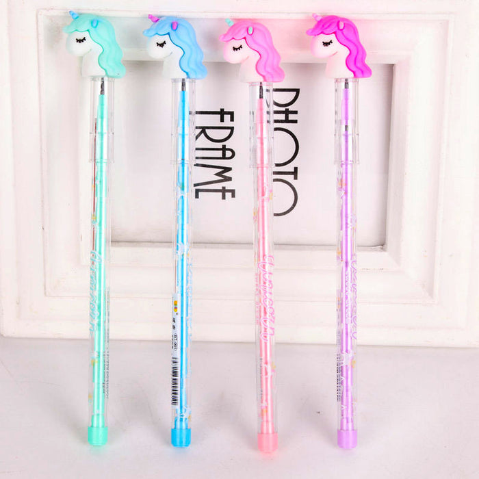 Wholesale Pencil Plastic Unicorn MOQ≥2 JDC-PC-CXL002