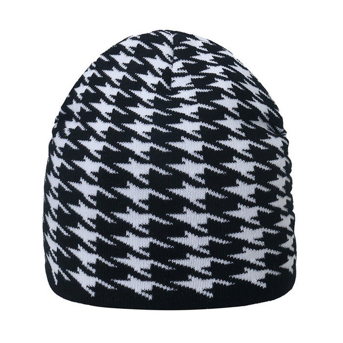 Wholesale Fashion Hat Acrylic Cow Plaid Zebra Leopard Knitted Hat MOQ≥2 JDC-FH-YuanB025