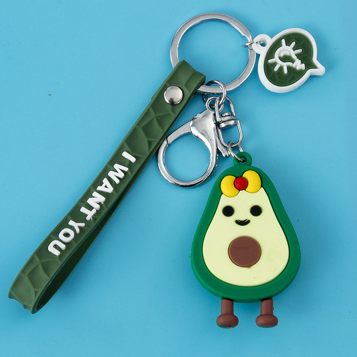 Jewelry WholesaleWholesale Cartoon PVC Avocado Keychain JDC-KC-JiK002 Keychains 吉阔 %variant_option1% %variant_option2% %variant_option3%  Factory Price JoyasDeChina Joyas De China