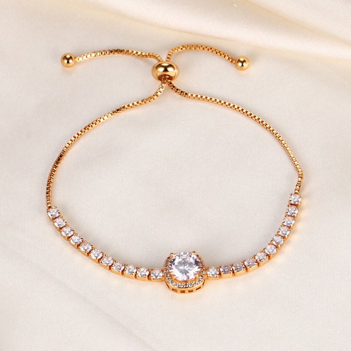 Wholesale Bracelet Copper Rhinestone Classic adjustable JDC-BT-BLX014