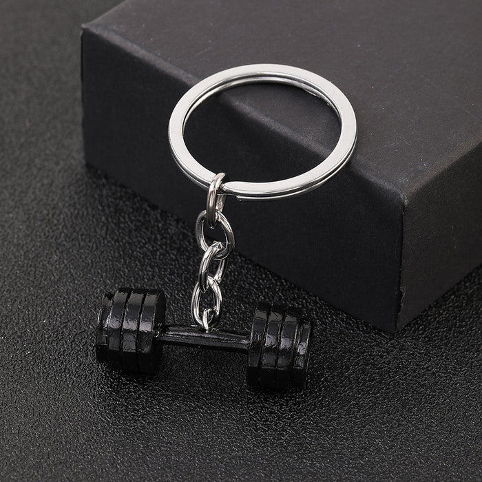 Wholesale Keychain Dumbbell Metal JDC-KC-YWMX003