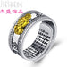 Jewelry WholesaleWholesale Copper Silver Plated Heart Sutra Ring JDC-RS-Jiesheng001 Rings 杰盛 %variant_option1% %variant_option2% %variant_option3%  Factory Price JoyasDeChina Joyas De China