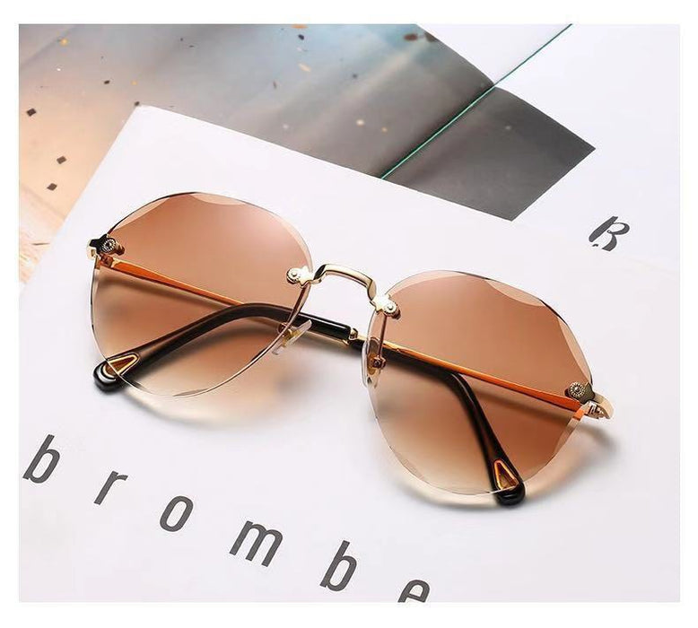 Jewelry WholesaleWholesale PC Lens Metal Frameless Sunglasses JDC-SG-JinF031 Sunglasses 季丰 %variant_option1% %variant_option2% %variant_option3%  Factory Price JoyasDeChina Joyas De China