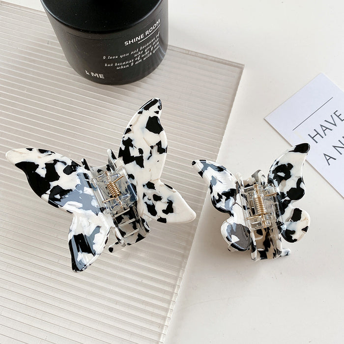 Jewelry WholesaleWholesale cow color series black and white medium hollow hairpin JDC-HC-Dduow104 Hair Clips 朵薇 %variant_option1% %variant_option2% %variant_option3%  Factory Price JoyasDeChina Joyas De China