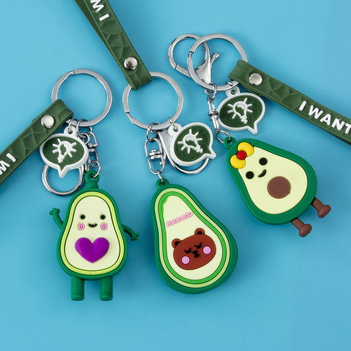 Jewelry WholesaleWholesale Cartoon PVC Avocado Keychain JDC-KC-JiK002 Keychains 吉阔 %variant_option1% %variant_option2% %variant_option3%  Factory Price JoyasDeChina Joyas De China