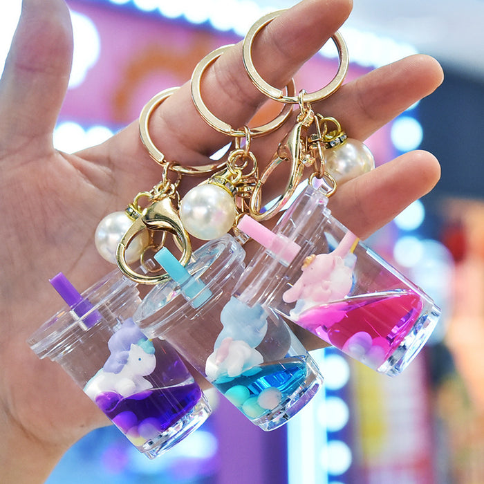 Wholesale Keychains Acrylic Unicorn Cute Cartoon (M) MOQ≥2 JDC-KC-ShangL001