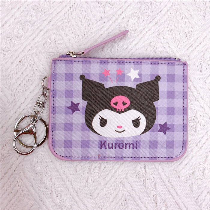 Wholesale Cartoon PU Card Holder Coin Purse Keychain (M) JDC-KC-YaLL005