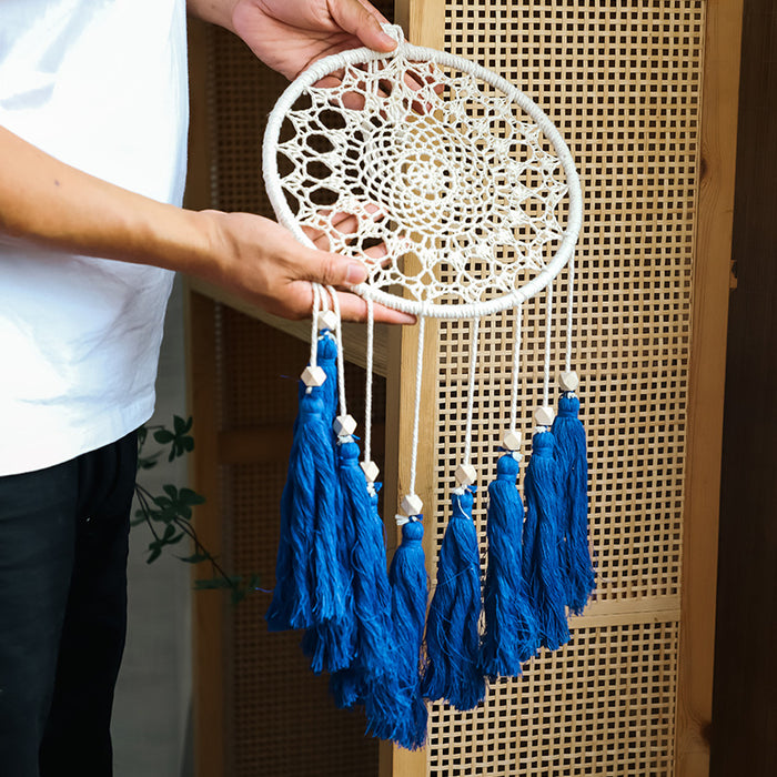 Wholesale Braided Decorations Creative Cotton Rope Bedroom Wall Hanging Dreamcatcher MOQ≥2 JDC-DC-YRan001