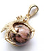 Jewelry WholesaleWholesale golden dragon claw round bead Red Striped Stone Necklace JDC-NE-Jinshe001 Necklaces 烨贝 %variant_option1% %variant_option2% %variant_option3%  Factory Price JoyasDeChina Joyas De China
