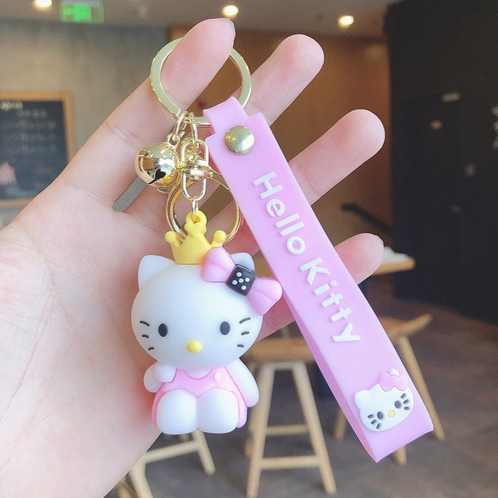 Wholesale Keychain Silicone Cute Cartoon Cat MOQ≥2 (M) JDC-KC-JBao002