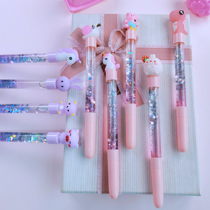 Jewelry WholesaleWholesale colorful fairy pen creative student quicksand neutral pen JDC-BP-HWJ007 Ballpoint pen 好文聚 %variant_option1% %variant_option2% %variant_option3%  Factory Price JoyasDeChina Joyas De China