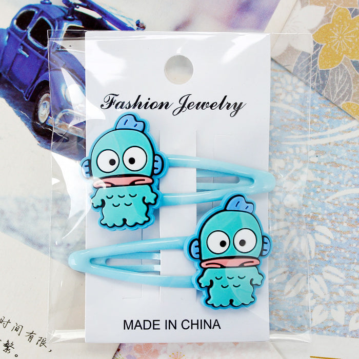 Wholesale Hair Clips PVC Metal Kids Cute Cartoon Animation (M) MOQ≥3 JDC-HC-ZhongJ007