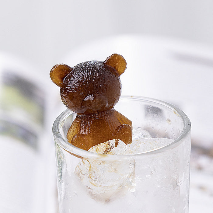 Wholesale Bear Ice Cube Mold TPR Silicone Ice Tray MOQ≥2 JDC-IT-JMao001