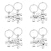 Jewelry WholesaleWholesale Stainless Steel Couple Puzzle Plating Metal Keychain JDC-KC-GangGu006 Keychains 钢古 %variant_option1% %variant_option2% %variant_option3%  Factory Price JoyasDeChina Joyas De China