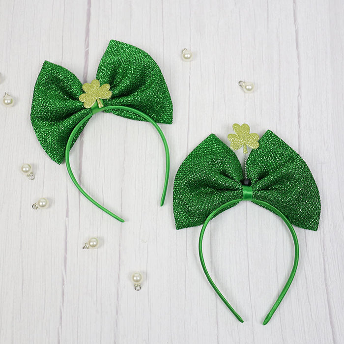 Wholesale Bow Headband Party Headwear Clover JDC-HD-Mais001