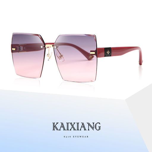 Jewelry WholesaleWholesale rimless square large frame sunglasses JDC-SG-KaiX013 Sunglasses 凯祥 %variant_option1% %variant_option2% %variant_option3%  Factory Price JoyasDeChina Joyas De China