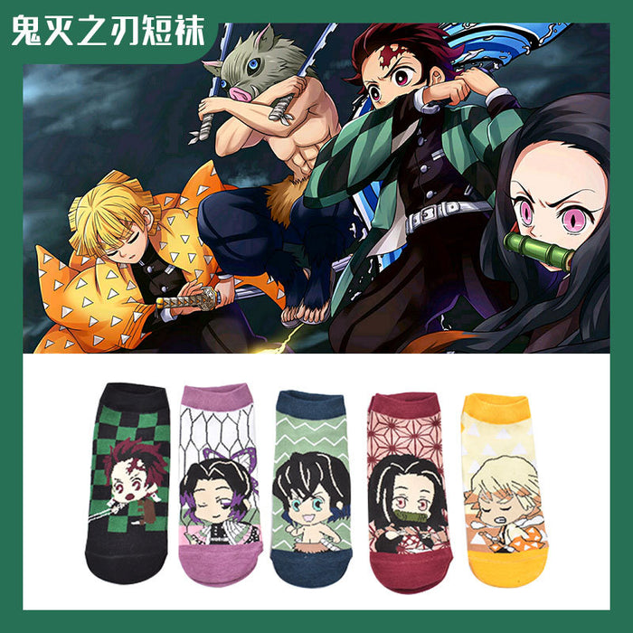 Wholesale cartoon spring and autumn shallow mouth boat socks JDC-SK-JYunn001