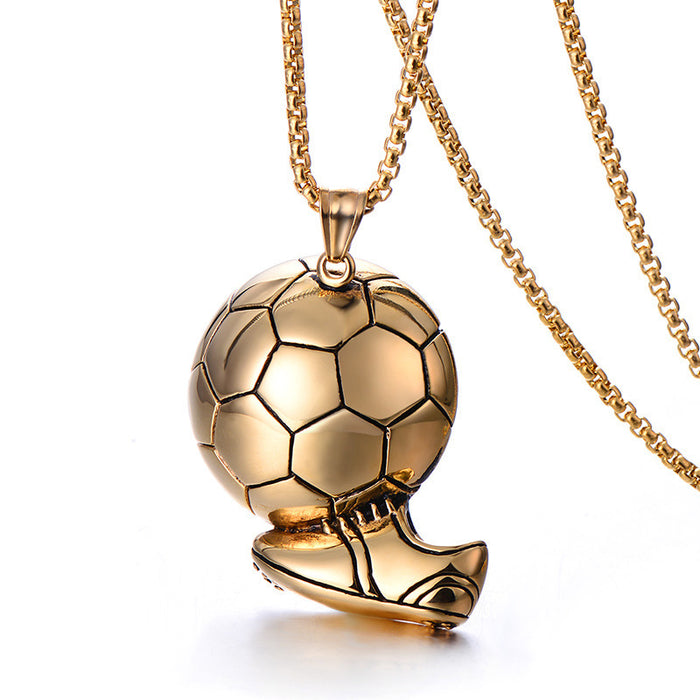 Wholesale Necklaces Alloy Stainless Steel Matching Chain Football 2022 Qatar World Cup JDC-NE-NingL001