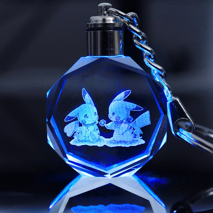 Wholesale Keychains Crystal LED Anime Peripherals Colorful Glow MOQ≥2 (X) JDC-KC-LuoQ002