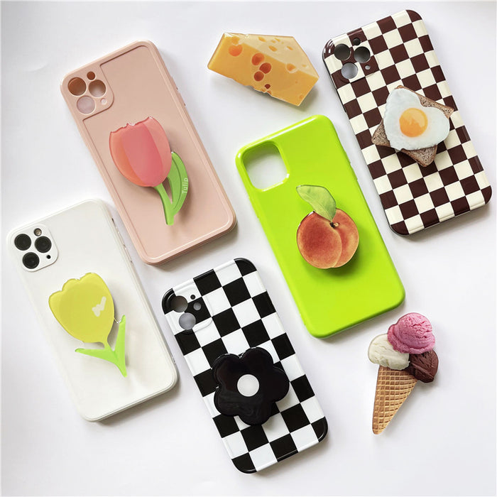 Wholesale Grips Simulation Cake Pistachio Ice Cream Balloon Holder Mobile Phone Holder JDC-PS-Chwei002