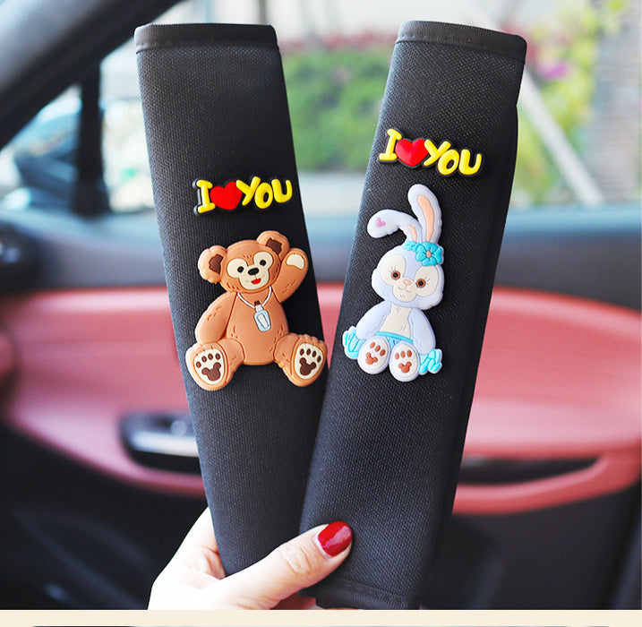 Wholesale Car Seat Belt Shoulder Guard Ice Silk Cute Cartoon MOQ≥2 JDC-CA-YueRan001