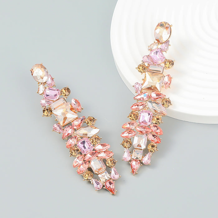 Jewelry WholesaleWholesale Color Rhinestone Alloy Geometric Earrings JDC-ES-JL935 Earrings 氿乐 %variant_option1% %variant_option2% %variant_option3%  Factory Price JoyasDeChina Joyas De China