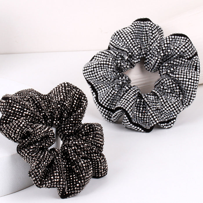 Wholesale Rhinestone Fabric Hair Scrunchies JDC-HS-ZXI001