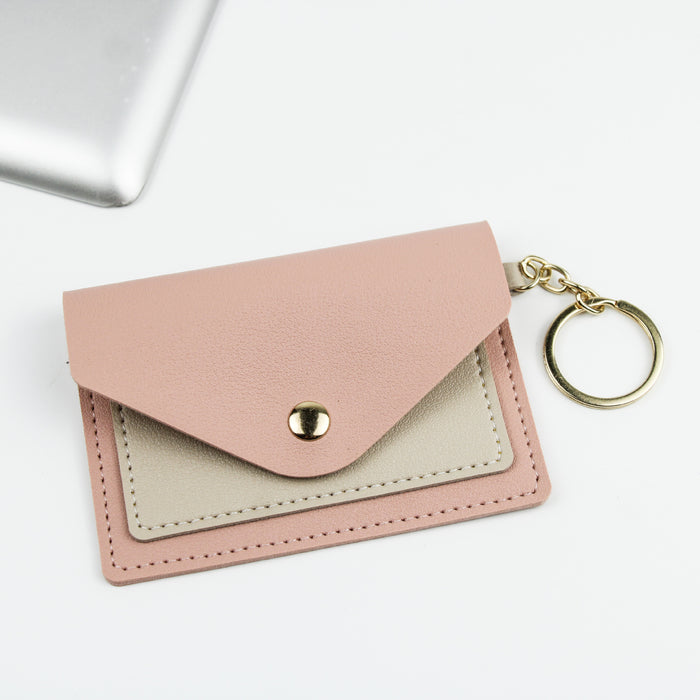 Wholesale PU Leather Candy Color Wallet Keychain MOQ≥3 JDC-KC-XXZN001