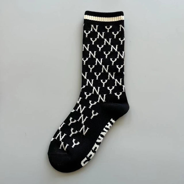 Wholesale Sock Combed Cotton Leisure Sports Mid Tube Sweat Absorption (F) MOQ≥3 JDC-SK-HongMian002