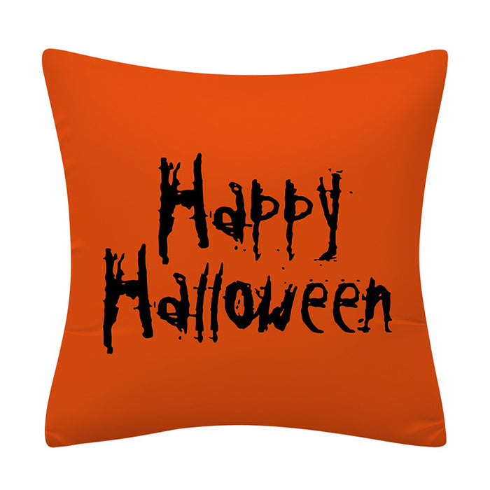 Wholesale Pillowcase Orange Halloween Polyester Pillowcase JDC-PW-Mengde005