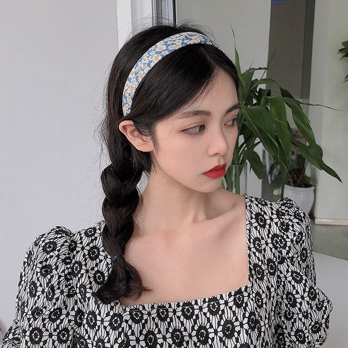 Wholesale headband cloth vitality girl floral plaid MOQ≥2 JDC-HD-SD005